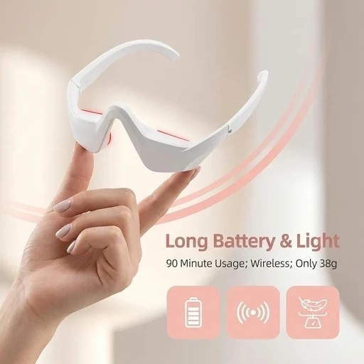 ماساژور الکتریکی سه بعدی چشم با نور LED قرمز
